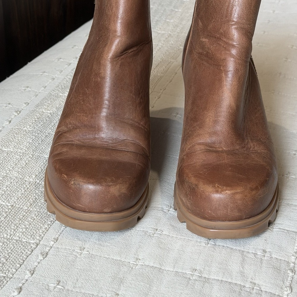 Sorel NL4371-245 Women's Joan of Arctic Wedge III Zip Chelsea Boot Sz 9‎ - Picture 7 of 8